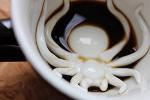 Creature Cups SPIDER Ceramic Cup (11 Ounce, Black Exterior) - Creepy Cups - Hidden 3D Critter Inside Mug Emerges As You Drink - Birthday, Holiday, Spooky Drinkware Gift for Coffee & Tea Lovers
