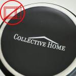 COLLECTIVE HOME - Monogram Ceramic Mugs, 15 oz Golden Initial Black Coffee Cups, Elegant Alphabet Tea Mugs, Elegant Personalized Mug with Gift Box, Unique Mug with Double Side Capital Lette (C)