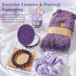 Advent Calendar 2025 Adult Women -24 Days of Christmas Advent Calendar for Mom, Wife, Girlfriend, Sister, Her - Lavender Spa Gifts Basket Set Includes Coffee Mugs, Scented Candle, Bath Salt, Soap