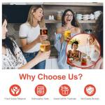 ASKIZ 16Pcs Glass Cups With Bamboo Lids and Straws,16Oz Ice Coffee Cup,Drinking Glasses Cups Set,Water Bottles Glasses for Juicing,Beer,Coffee,Soda,Tea-Glass Tumbler Reusable for Gifts