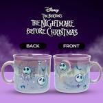 Silver Buffalo Disney Nightmare Before Christmas Jack Skellington Mystic Opulence Reactive Glaze Ceramic Camper Mug, 20 Ounces