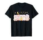 Kawaii Samoyed Puppy Squad Cute Duck Teacup Macaron Art T-Shirt