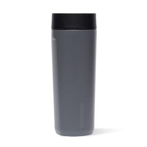 Corkcicle Commuter Cup Travel Mug - Insulated Coffee Mug with Lid - Keeps Drinks Cold 18 Hours - 360° Spill-Proof Sip Lid - Holiday Gift - Great for Gifting Warmth - 17 oz - Flint
