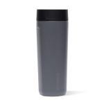 Corkcicle Commuter Cup Travel Mug - Insulated Coffee Mug with Lid - Keeps Drinks Cold 18 Hours - 360° Spill-Proof Sip Lid - Holiday Gift - Great for Gifting Warmth - 17 oz - Flint