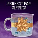 Silver Buffalo Disney Nightmare Before Christmas Jack Skellington Mystic Opulence Reactive Glaze Ceramic Camper Mug, 20 Ounces