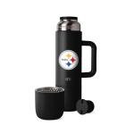 Simple Modern Officially Licensed NFL Pittsburgh Steelers 36oz Insulated Hot Beverage Bottle with 2 Mugs | Coffee Thermos | Twist and Pour Top | Travel Friendly | Roam Collection | Pittsburgh Steelers