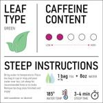 ROAR Organic Classic Green Tea Pyramid Bags 80 count (4 Boxes of 20 Bags Each)