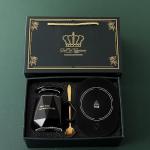 Coffee Warmer for Desk, with Mug Set. Cup Warmer Tea Warmer, Electric Beverage Warmer, Drink Warmer for Cocoa, Tea, Milk (Black)