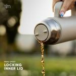 Simple Modern Officially Licensed NFL Pittsburgh Steelers 36oz Insulated Hot Beverage Bottle with 2 Mugs | Coffee Thermos | Twist and Pour Top | Travel Friendly | Roam Collection | Pittsburgh Steelers