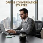 UFORU 16 Oz Novelty Coffee Pot Mug - Funny Glass Carafe with Handle & Spill-Proof Lid, Unique Coffee Pot Shaped Drink Cup for Valentine’s Day, Dads, Office & Travel, Includes 2 Hilarious Cork Coasters