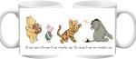 Knextion Inc Coffee Mug Classic Pooh Style Characters Ceramic Tea Cup Gift - 11 ounces