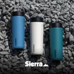 Corkcicle Commuter Cup Travel Mug - Insulated Coffee Mug with Lid - Keeps Drinks Cold 18 Hours - 360° Spill-Proof Sip Lid - Holiday Gift - Great for Gifting Warmth - 17 oz - Flint