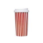 Millie 12oz Ceramic Tumbler - Stylish Travel Coffee cup with Lid, Microwave & Dishwasher Safe - Ceramic Travel Mug with Lid - Unique Gift Idea for Women & Men Who Love Coffee on the Go