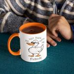 Customized Funny Animal Themed Coffee Mugs, Do Not Duck With Me Tea Cup, Personalized Choose Name Lovely Duck With Glasses Mugs, Humorous Duck Inspiration Mugs Present, Ceramic Cup