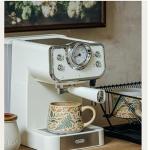 NZYDGXSY 16OZ Ceramic Coffee Latte Mug, Cute Cup for Women, Ideal for Green Tea or Coffee,Hand Painted Floral Design Pottery Mug (cyan)