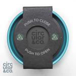 Circular and Co Leakproof Reusable Coffee Cup 12oz/340ml - The World's First Travel Mug Made from Recycled Coffee Cups, 100% Leak-Proof, Sustainable & Insulated (Black & Electric Mustard)