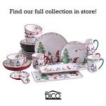 Bico Christmas Gnome Ceramic Mug Set of 4, Christmas Coffee Mugs, 16oz Holiday Cups for Tea, Cocoa, or Hot Drinks, Microwave & Dishwasher Safe