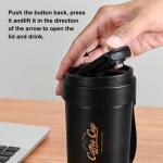 FrutPunch Insulated Travel Coffee Thermo, 316 Stainless Steel Coffee Tumbler with Lid, Double Wall Vacuum Insulated Travel Coffee Mug, Keeps Drinks Hot or Cold, Lightweight and Portable,15OZ