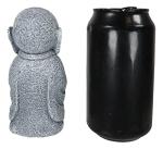 Ebros Gift Feng Shui Zen Japanese Jizo Monk Drinking Out of Tea Cup Figurine 5" Tall Talisman of Protection Ksitigarbha Bodhisattva Buddha Ojizo Sama Collectible Sculpture