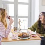 NiHome 12OZ Bow Handle Ceramic Coffee Mug for Home, Office, Travel, Electroplated Finish with Shimmering Starry Glow, High-Temperature Fired for Durability(Pink)