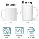 Personalized Butterfly Coffee Mug 11oz 15oz Custom Name Cup Floral Butterflies Ceramic Mugs for Women Mom Girls Flowers Nature Lover Tea Cups Gift Birthday Mothers Day Christmas