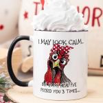 Fatbaby Funny Chicken Mug For Women, Chicken Lover Gifts for Girl Lady Farmhouse, Birthday Christmas Gifts Ceramic Coffee Cup 11OZ