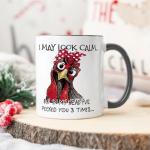 Fatbaby Funny Chicken Mug For Women, Chicken Lover Gifts for Girl Lady Farmhouse, Birthday Christmas Gifts Ceramic Coffee Cup 11OZ