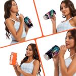 HODREU Aesthetic Tumbler Northern Lights Lover Aurora Themed Gifts Tumbler Insulated Travel Mug for Coworker Women Nature Forest Lovers 20 Oz Stainless Steel Thermal Cup Christmas Birthday