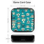 FodPand Retro Tea Cup Switch Game Case Holder with 24 Cartridge Slots & 2 Micro Sd Card Storage Slim Portable Cartridge Case Cover Hard Shell Storage Organizer Traveler Gift Accessory