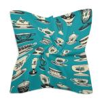 Retro Tea Cup Silk Scarf Womens Silk Scarf Square Bandana Neckerchief Satin Head Scarves for Hair 18"x18"