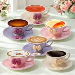 Vintage 6-Piece Teacup and Saucer Set