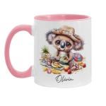 Personalized Cute Koala Cup with Fruit Design