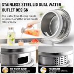 Netany 2-Pack 68 oz Glass Pitcher with Lid