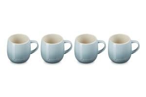 Le Creuset Set of 4 Sea Salt Mugs