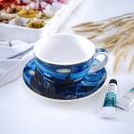 Starry Night Cappuccino Cup and Saucer Set