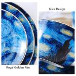 Starry Night Cappuccino Cup and Saucer Set