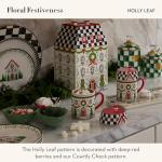 MACKENZIE-CHILDS Holly Leaf Decorative Trinket Tray