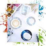 Starry Night Cappuccino Cup and Saucer Set