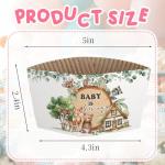 24 Pcs Woodland Baby Shower Coffee Cup Sleeves
