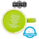 Beetlejuice Green and Black Striped Ceramic Mug