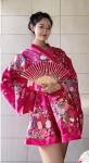 Anime-Inspired Women's Kimono Robe and Accessories Set