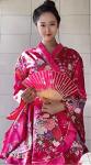 Anime-Inspired Women's Kimono Robe and Accessories Set