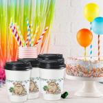 24 Pcs Woodland Baby Shower Coffee Cup Sleeves