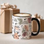 MQPPKJ Daily Reminders Mug, Personalized Daily Affirmations Coffee Mug, Mental Health, Best Friend Gift, Daily Affirmations Gifts for Mom Aunt Birthday Mother's Day Christmas