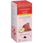 Bigelow Cinnamon Apple Herbal Tea Bags 28-Count Box (Pack of 1) Cinnamon Apple Hibiscus Flavored Herbal Tea Bags All Natural Non-GMO
