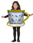 Rasta Imposta Tea Cup Costume Kids Tea Pot Play Dress Up Party Halloween Costumes, Child Size 4-10