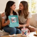 Inspirational Gifts for Christian Women Friends Sister, God says You Are Amazing Coffee Mugs 11Oz with Butterfly, Religious Spiritual Faith Gifts, Birthday Christmas Thankgiving Gift for Coworkers