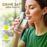 KICHLY Clear Drinking Glasses, Pack of 8 Tumbler Cups, 16 Ounce, Reusable Plastic Cups Set, BPA Free, Stackable, Break Resistant, Lightweight & Dishwasher Safe Plastic Drinking Water Cup Set