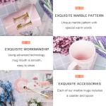 Letter N Personalized Initial Mugs with Flower, Letter N Personalized Novelty Coffee Mug, Novelty Letter Coffee Mugs for Women, Bridal Shower Gifts, Women's Initials Gifts Coffee Mug 14 Ounce Pink