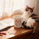 LADOCK Floral Dental Mug, Dentist Gifts for Women, Dental Assistant Hygienist Gifts Ceramic Coffee Mug, Floral Tooth Dentist Coffee Tea Cups 11 oz